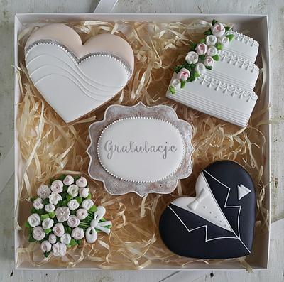 Wedding cookies - Cake by Agnieszka Czocher