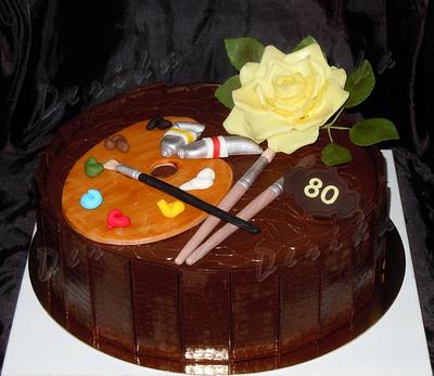 Chocolate for painter - Cake by Derika