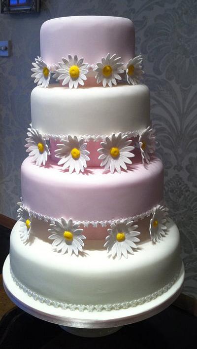 Daisy Chain Wedding Cake - Cake by Nina Stokes