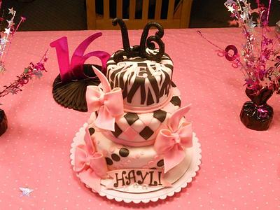 Hayli's 16th Birthday - Cake by Peggy