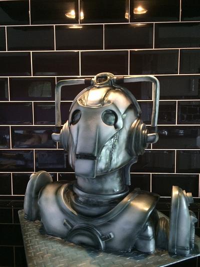 Cyberman - Cake by Paul of Happy Occasions Cakes.