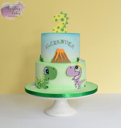 Dinosaur cake - Cake by Magda's Cakes (Magda Pietkiewicz)