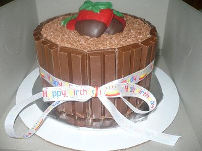 Kit Kat barrel Cake  - Cake by Ashley