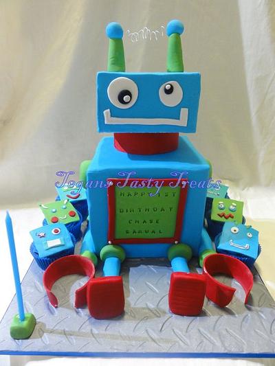 3D Robot cake - Cake by Tegan Bennetts