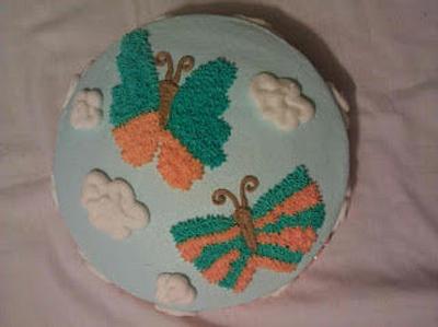 Butterflies in the sky cake - Cake by Hilda