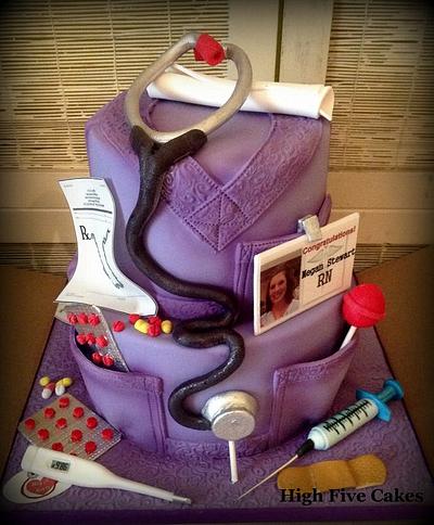 Nursing Graduate - Cake by Sarah Myers