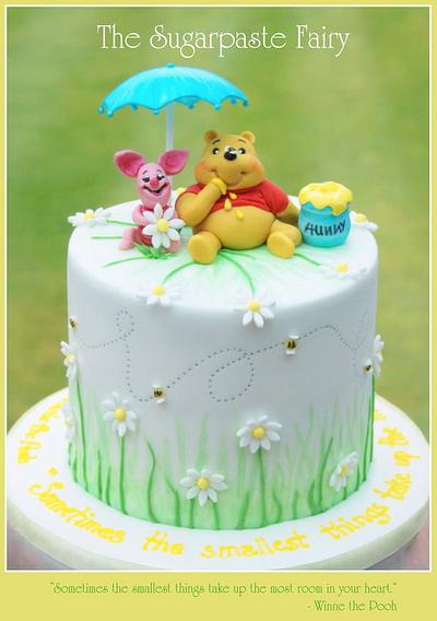 Winnie the Pooh baby shower - Cake by The Sugarpaste Fairy