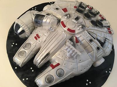 Millennium falcon cake! - Cake by danida