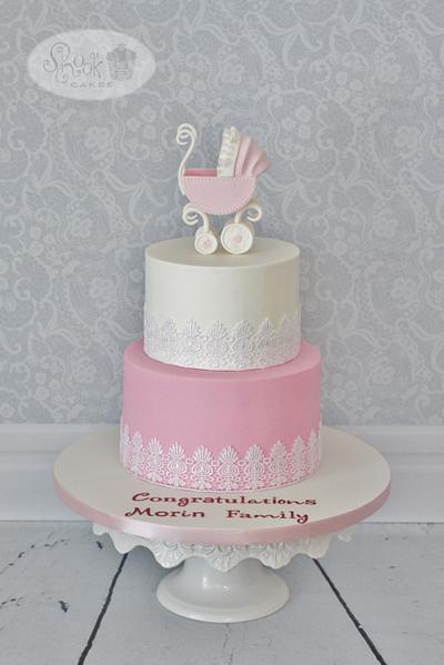 Baby Carriage - Baby Shower Cake! - Cake by Leila Shook - Shook Up Cakes