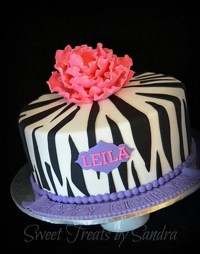 Zebra INspired Cake - Cake by Sandra