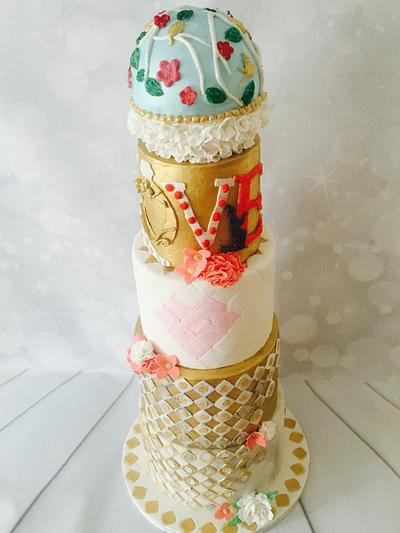 Grometric elegant  - Cake by Tania's Delights