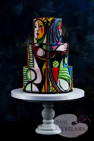 Girl before a Mirror Cake - Pablo Picasso - Cake by Nasa Mala Zavrzlama
