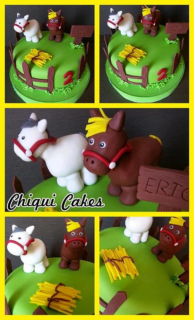 Horses Cake - Cake by ChiquiCakes