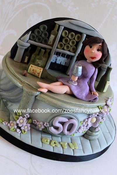 Wine bar cake - Cake by Zoe's Fancy Cakes