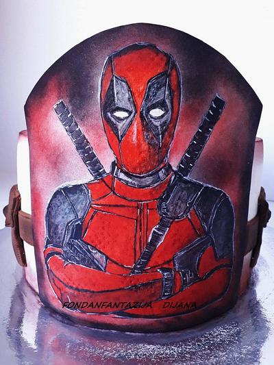 Deadpool - Cake by Fondantfantasy
