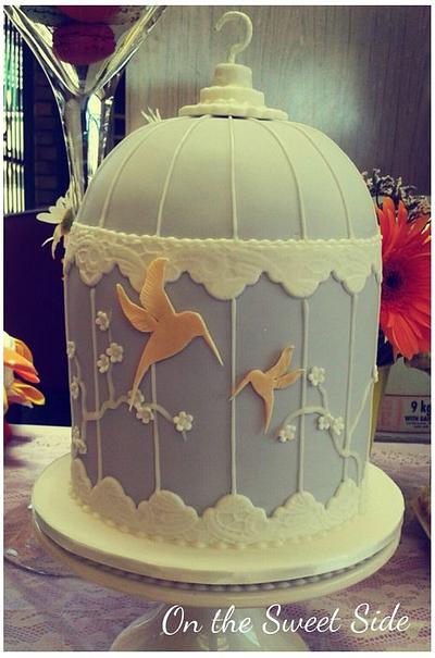 Hummingbird Birdcage - Cake by Christy