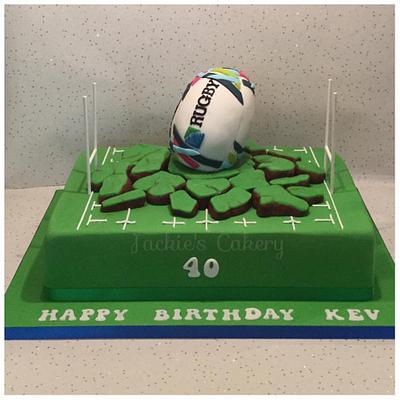 Rugby World Cup - Cake by Jackie's Cakery 