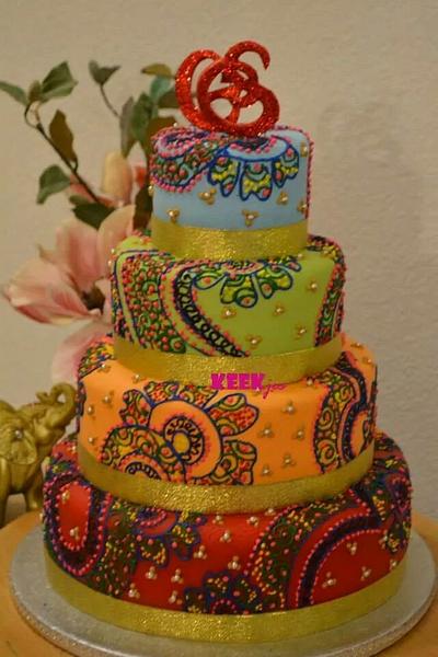 Henna cake by keekjes - Cake by KEEKjes