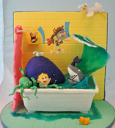Diving in bath - Cake by Svetlana Petrova