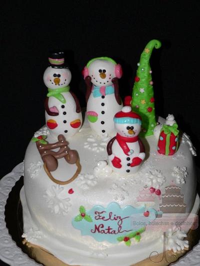 family fun snowman cake - Cake by BBD