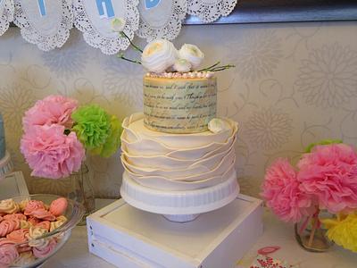 Ivory and Pearls - Cake by Donna