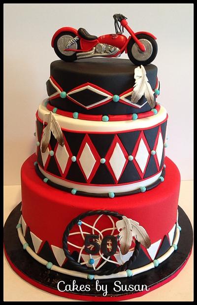 American Indian motorcycle cake - Cake by Skmaestas