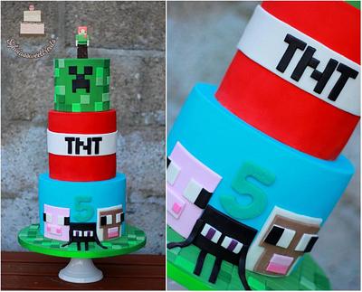 Minecraft cake  - Cake by Sylwia