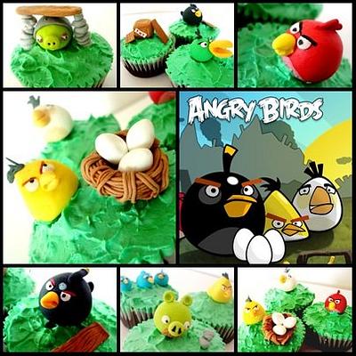 angry birds cupcakes - Cake by SARAH