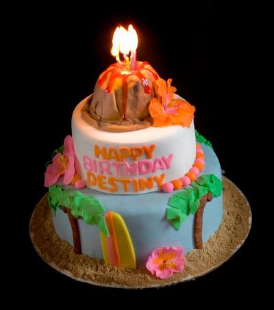 Hawaiian Birthday Cake - Cake by Katherine Kelley