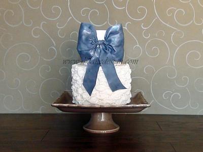 Billows and Bows! - Cake by Shannon Bond Cake Design