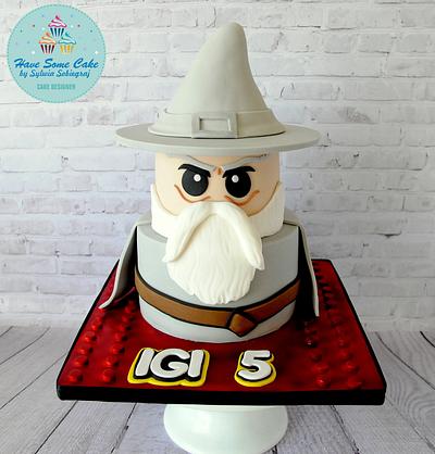 Lego cake ,Gandalf the Grey - Cake by Sylwia Sobiegraj The Cake Designer