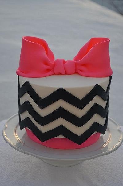 Navy and Pink - Cake by ilovebc2