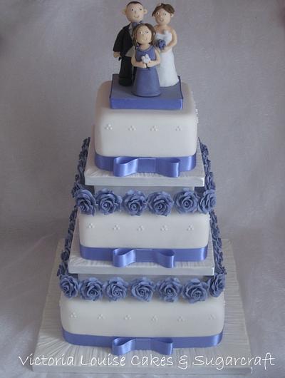 Rose Wedding Cake - Cake by VictoriaLouiseCakes