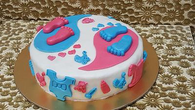 Baby shower cake - Cake by sonali