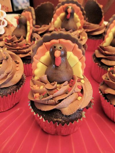 Thanksgiving Turkey Cupcakes - Cake by Ellie1985