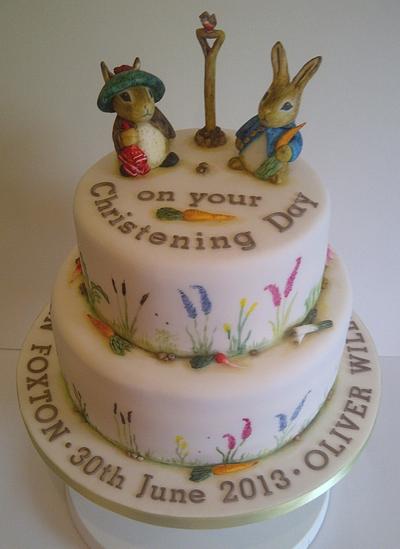 Beatrix Potter Christening Cake - Cake by CakeyCake