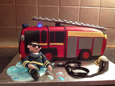 Fire engine - Cake by Mandy