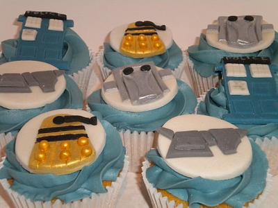 Dr Who Cupcakes - Cake by Paula Wright