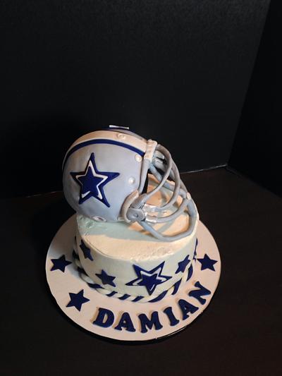 Dallas Cowboys helmet cake - Cake by Sheri Hicks