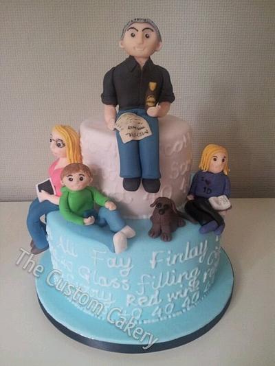 Family 40th Cake - Cake by The Custom Cakery