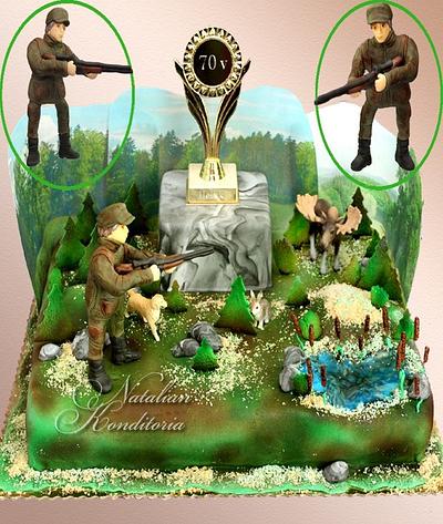 Hunting Cake for a Jubilee - Cake by Natalian Konditoria