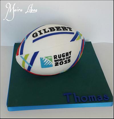 Rugby ball - Cake by Maira Liboa