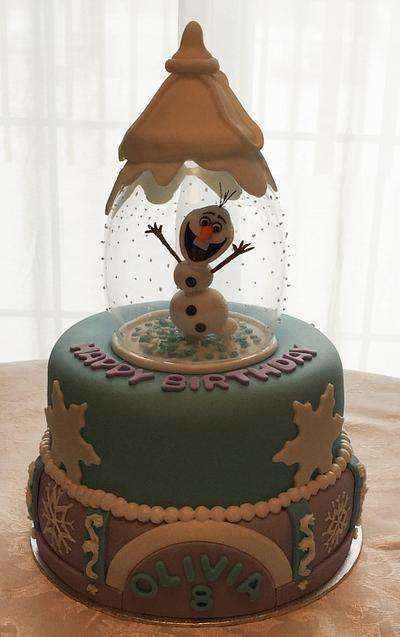 Olaf Snow Globe - Cake by Cathy Gileza Schatz