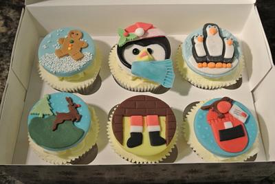 Novelty Christmas Cupcakes - Cake by Alison Bailey