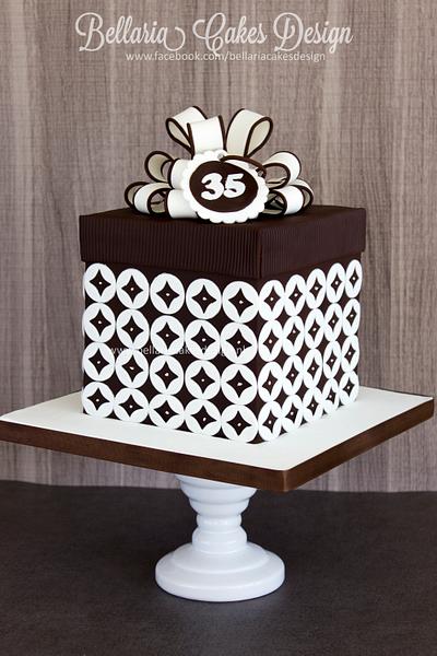 Giftbox cake  - Cake by Bellaria Cake Design 