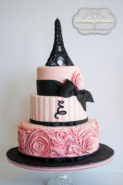 La Tour Eiffel - Cake by Delicia Designs