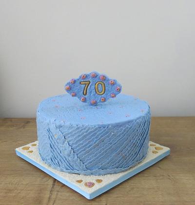 "70" - Cake by The Garden Baker