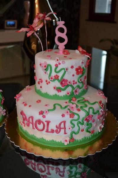 Blossom and butterfly cake - Cake by DolciCapricci