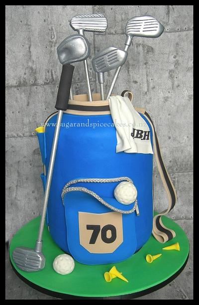 Golf Bag Cake - Cake by Mel_SugarandSpiceCakes