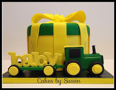 John Deere baby shower cake - Cake by Skmaestas
